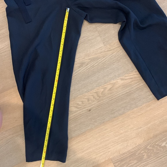 Banana Republic V Neck Ruffled Jumpsuit Navy Blue Size 12 - Picture 8 of 9